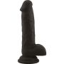 Dildo delikatne czarne silikonowe z przyssawką - 3