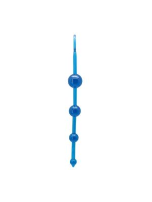 Koraliki do pupy kulki analne żelowe sznur łańcuch niebieski - image 2