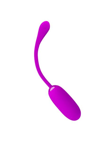 Kulka orgazmowa jajeczko wibrujące 12 trybów USB fioletowa - 3