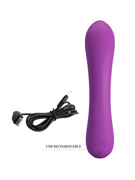Wibrator klasyczny masażer sex stymulator 19cm USB 12trybów - 5