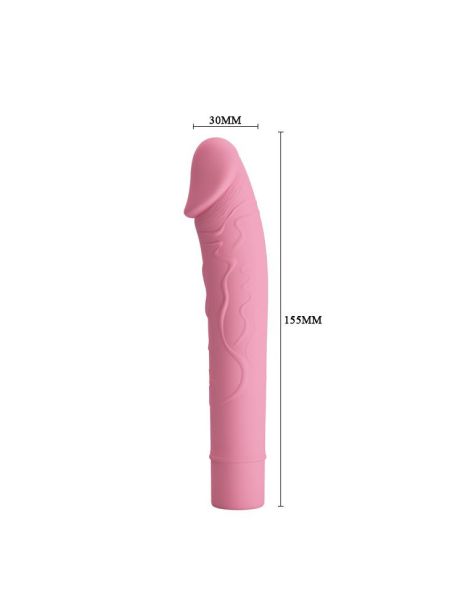 Wibrator podręczny realistyczny penis 15cm 10trybów - 3