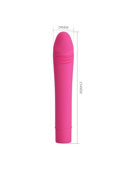 Klasyczny realistyczny sex wibrator 10trybów 15cm fioletowy - 4