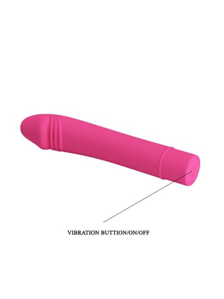 Klasyczny realistyczny sex wibrator 10trybów 15cm fioletowy - 5