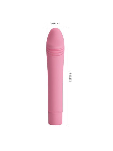 Klasyczny realistyczny sex wibrator 10trybów 15cm różowy - 4