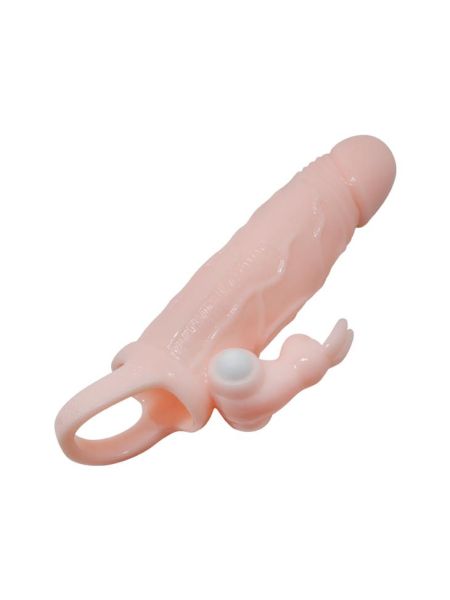 Nakładka wibrująca na penisa wydłuża 5cm stymuluje - 2