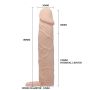 Realistyczna nakładka na penisa jądra przedłużająca 18cm - 6