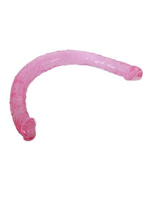 Penis dildo podwójne sex analny waginalny 45cm różowe - image 2