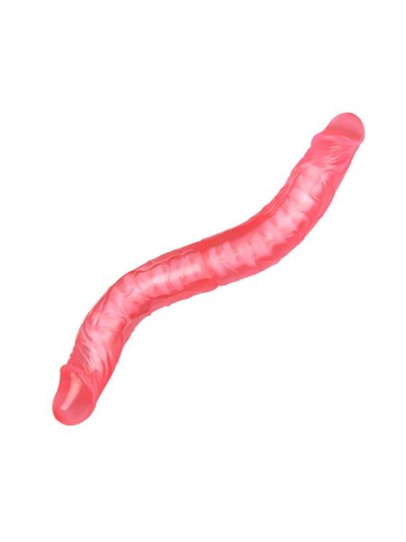 Podwójny penis wyginane dildo analne waginalne 36cm - 3