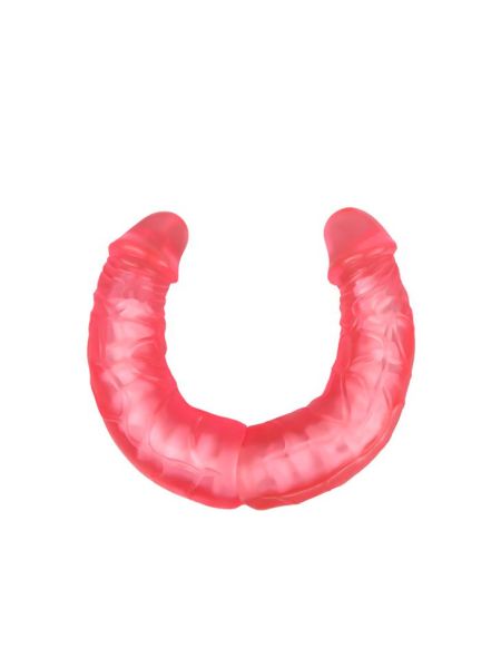 Podwójny penis wyginane dildo analne waginalne 36cm - 4