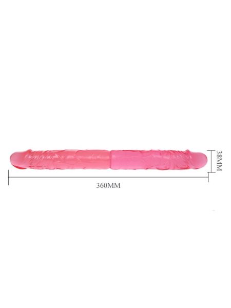 Podwójna penetracja penis dildo dwustronne 36cm - 5