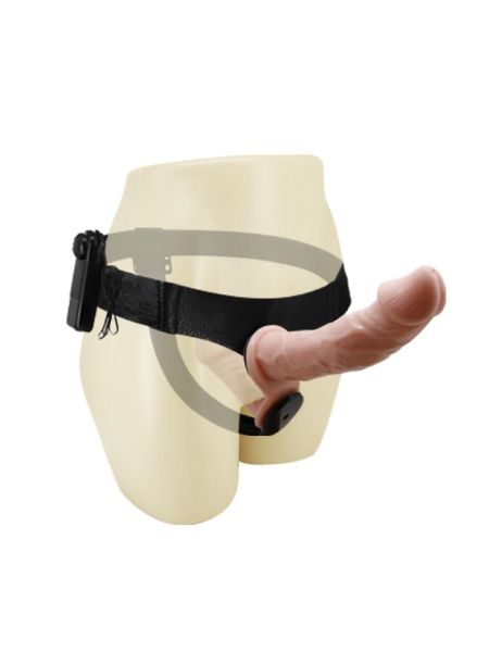 Uprząż strap-on 2 wibratory sex analny waginalny z pasami - 3