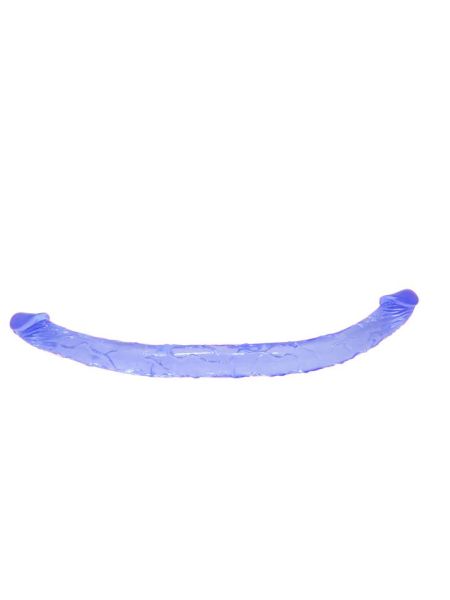 Penis dildo podwójne sex analny waginalny 45cm niebieskie - 2