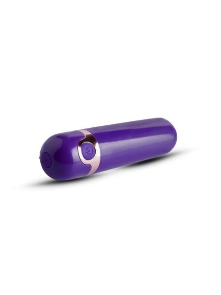Mały wibrator mini pocisk podręczny masażer 8cm fioletowy - 3