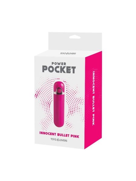 Mały wibrator mini pocisk podręczny masażer 8cm różowy - 5