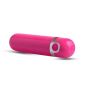 Mały wibrator mini pocisk podręczny masażer 8cm różowy - 4
