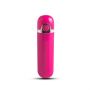 Mały wibrator mini pocisk podręczny masażer 8cm różowy - 2
