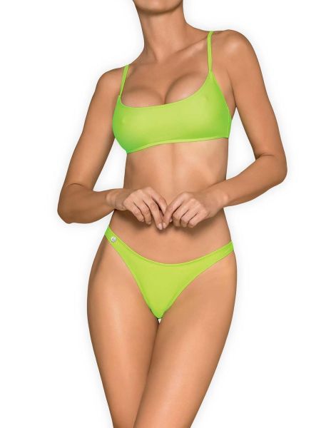 Bikini strój kąpielowy ze stringami Mexico Beach S zielone - 3