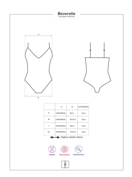 Mikro bikini strój kąpielowy stringi Beverelle M - 9
