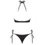 Bikini strój kostium plażowy stringi Costarica XL czarny - 4