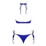 Bikini strój kostium plażowy stringi Costarica S kobaltowy - 4