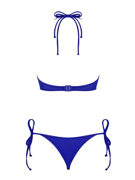 Bikini strój kostium plażowy stringi Costarica M niebieski - 8