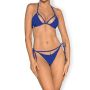 Bikini strój kostium plażowy stringi Costarica M niebieski - 4