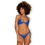 Bikini strój kostium plażowy stringi Costarica M niebieski - 2
