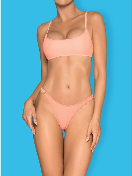 Bikini strój kąpielowy ze stringami Mexico Beach M koralowe - 5