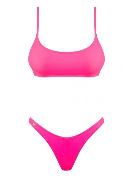 Bikini strój kąpielowy ze stringami Mexico Beach L różowe