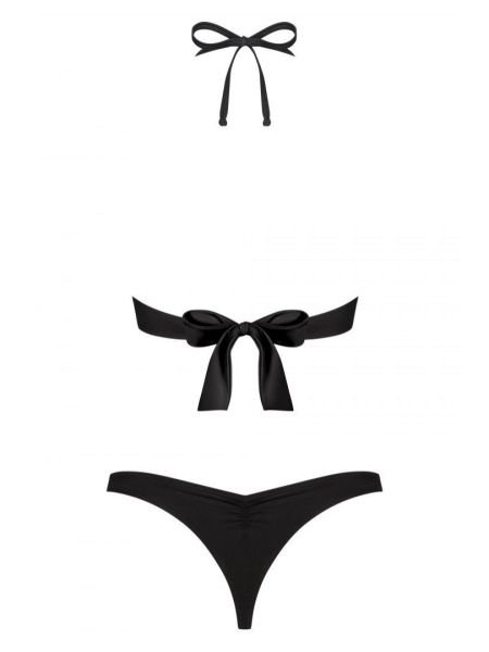 Bikini strój kąpielowy na plażę stringi Paralia S czarne - 3