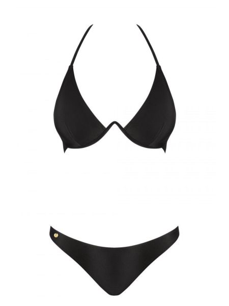 Bikini strój kąpielowy na plażę stringi Paralia S czarne