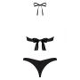Bikini strój kąpielowy na plażę stringi Paralia S czarne - 4