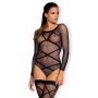 Bodystocking sex komplet body pończochy G320 S/M/L - 2