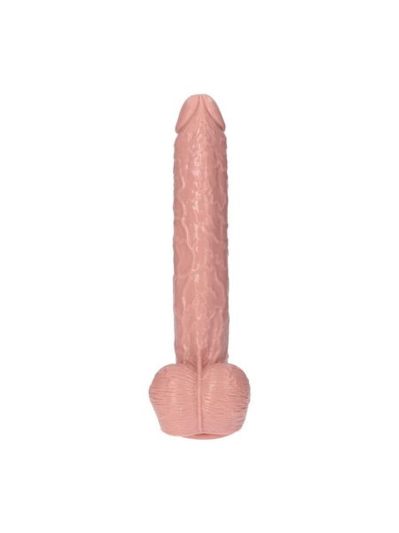 Gigantyczny penis dildo z jądrami przyssawką 40cm - 2