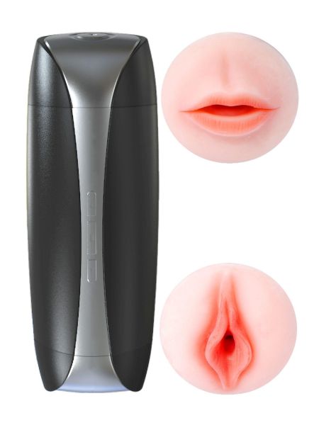 Masturbator oralny i waginalny 36 trybów cyberskóra USB