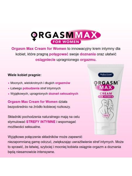 Krem orgazmowy dla kobiet pobudzający sex 50 ml - 2