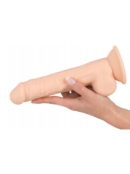 Duży penis dildo jądra przyssawka strap-on 24 cm - 3
