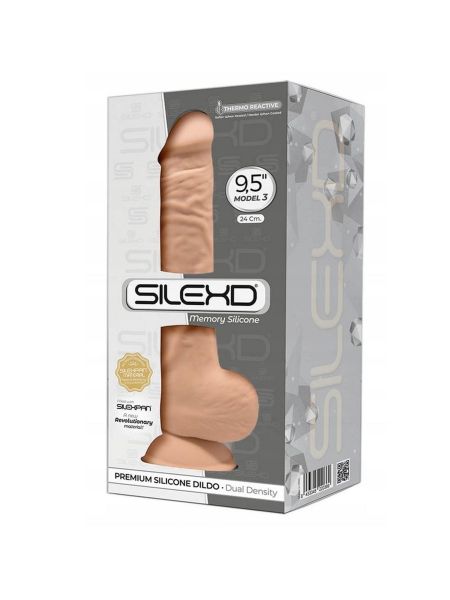 Duży penis dildo jądra przyssawka strap-on 24 cm