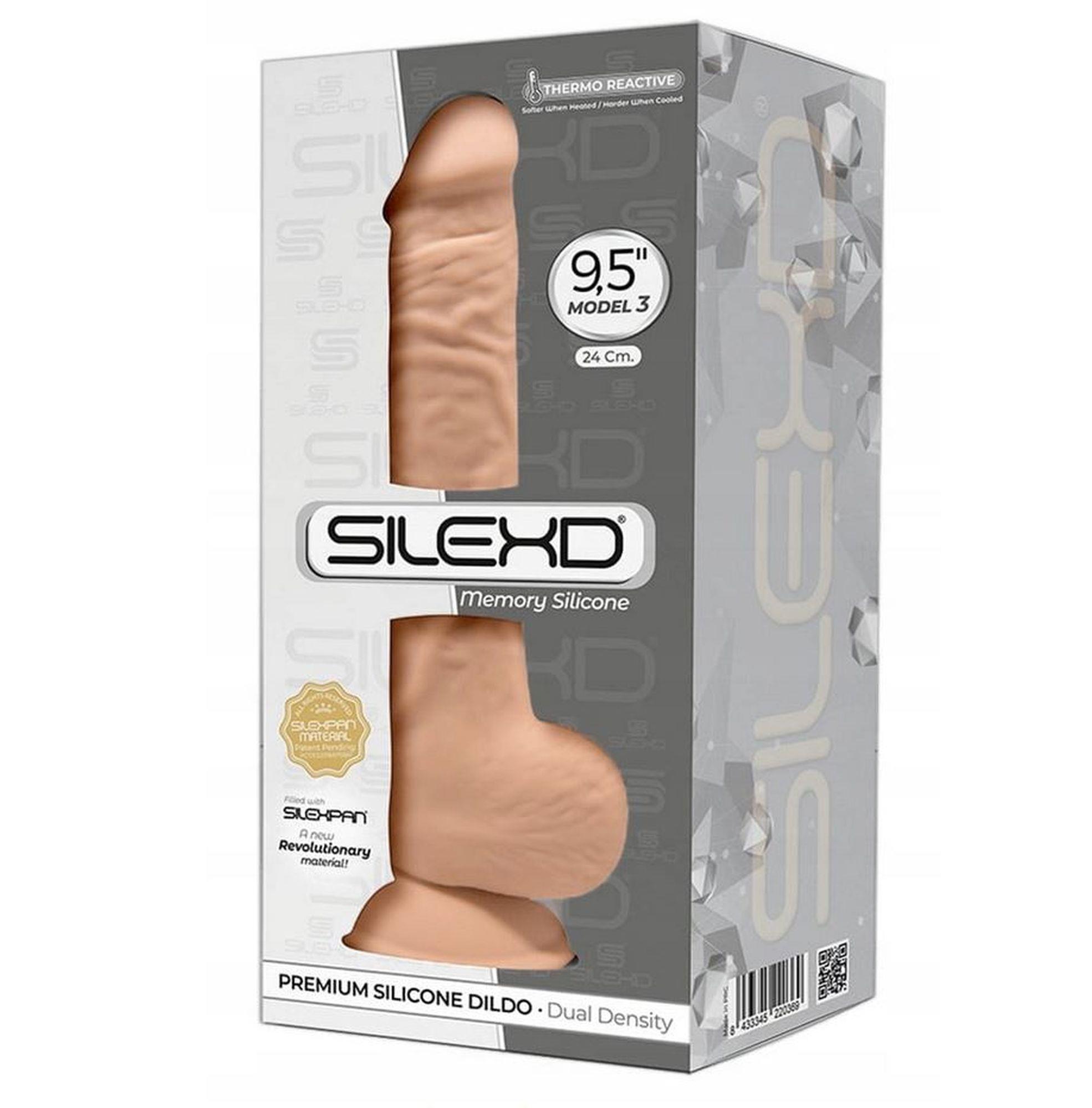 Duży penis dildo jądra przyssawka strap-on 24 cm 119808 🟥 redarena.pl