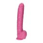 Penis wielki różowy ogromne dildo z jądrami 30 cm - 3