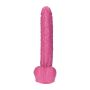 Penis wielki różowy ogromne dildo z jądrami 30 cm - 4