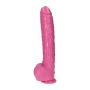 Penis wielki różowy ogromne dildo z jądrami 30 cm - 5
