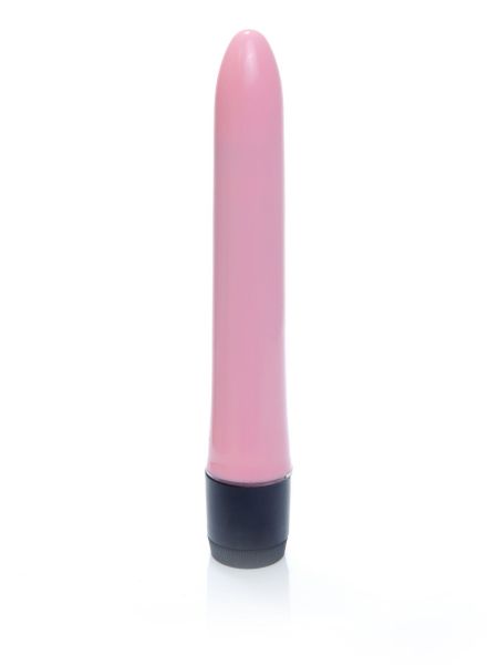 Klasyczny smukły gładki wibrator uniwersalny 18cm różowy - 2