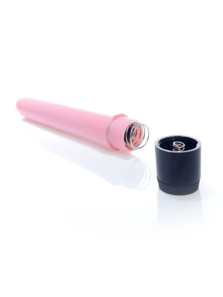 Klasyczny smukły gładki wibrator uniwersalny 18cm różowy - 4