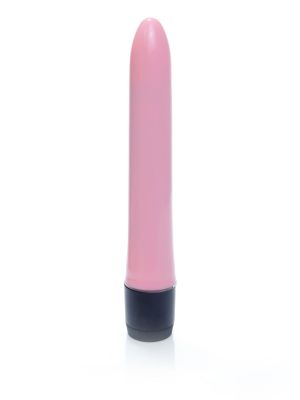 Klasyczny smukły gładki wibrator uniwersalny 18cm różowy - image 2