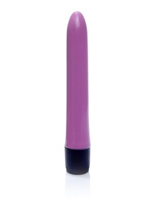 Klasyczny smukły gładki wibrator uniwersalny 18cm fioletowy - image 2