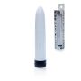 Klasyczny mini wibrator mały masażer podręczny 13cm biały - 2