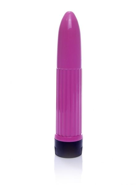 Klasyczny mini wibrator mały masażer podręczny 13cm fioletowy