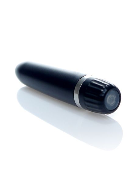 Dyskretny mocny mini wibrator masażer 12trybów 9cm czarny - 2
