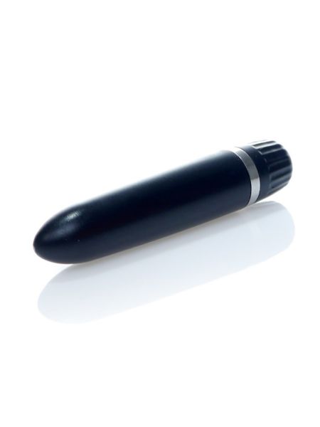 Dyskretny mocny mini wibrator masażer 12trybów 9cm czarny - 3